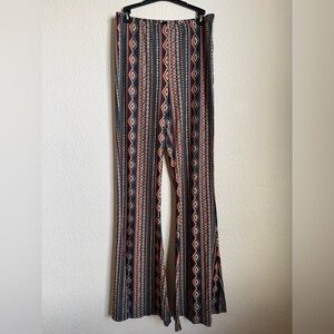 SHEIN Multicolor Striped Flare Pants